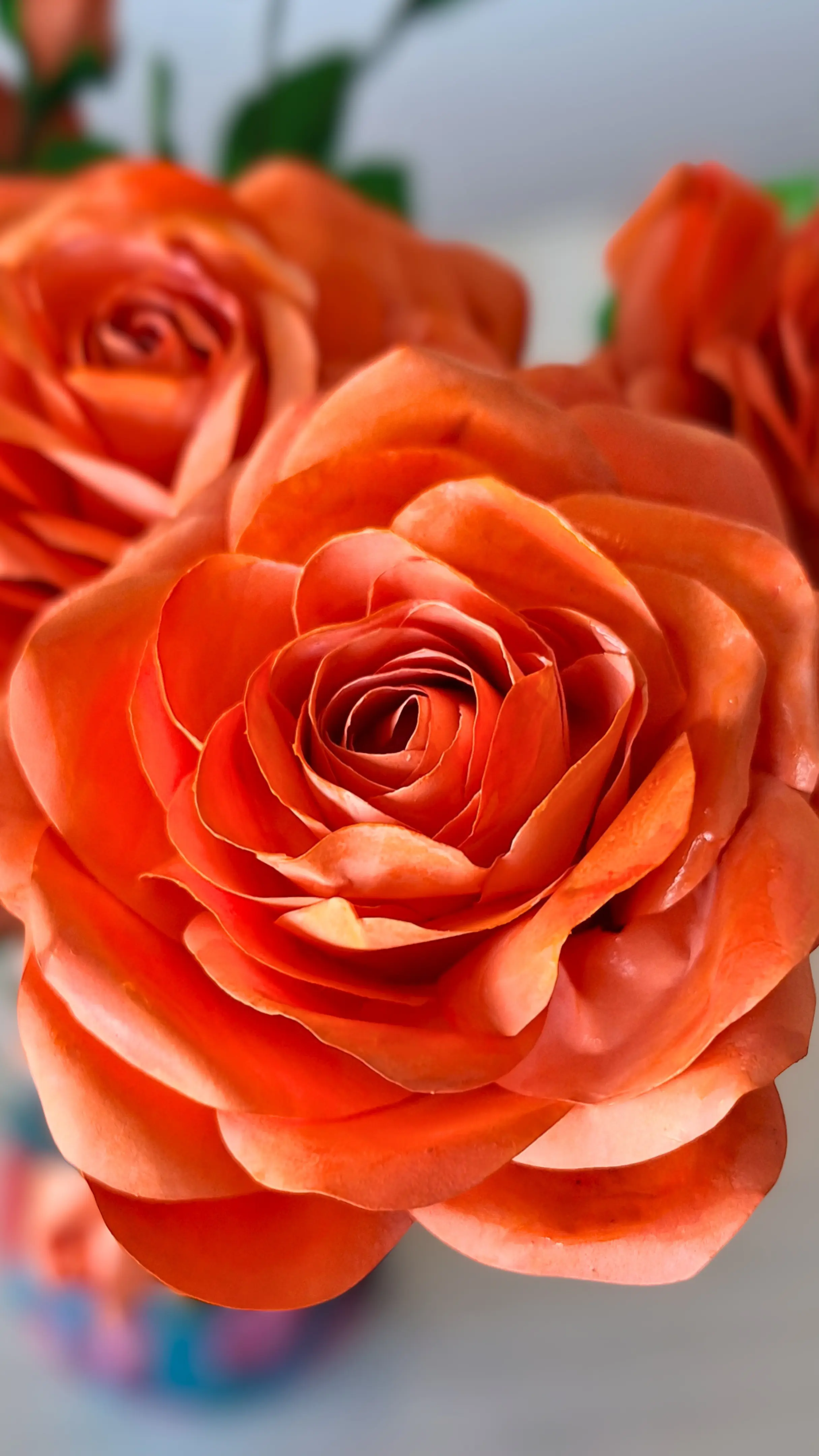 roses handmade paper flowers